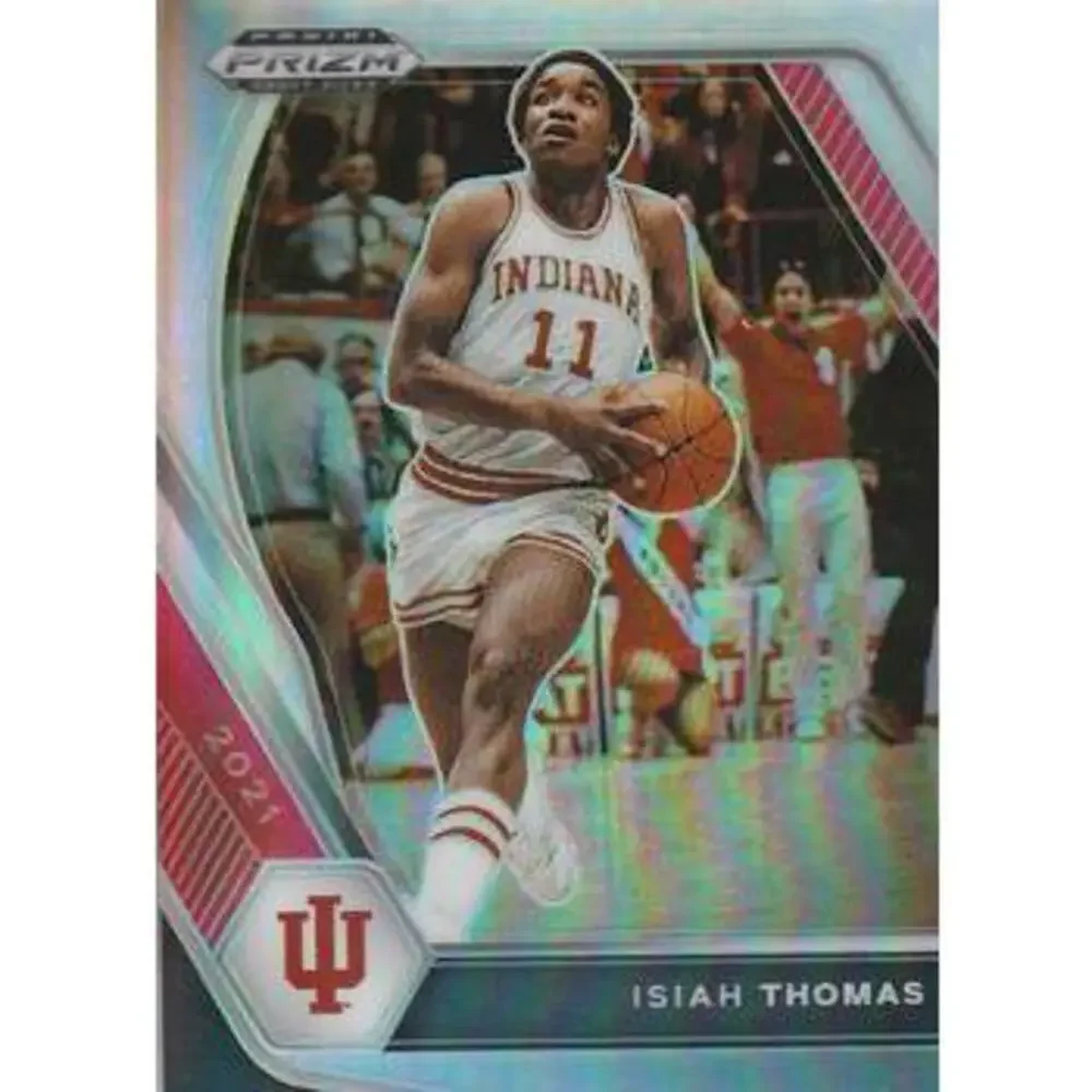 2021 Panini Prizm Isiah Thomas Silver Prizms #36 Indiana Hoosiers